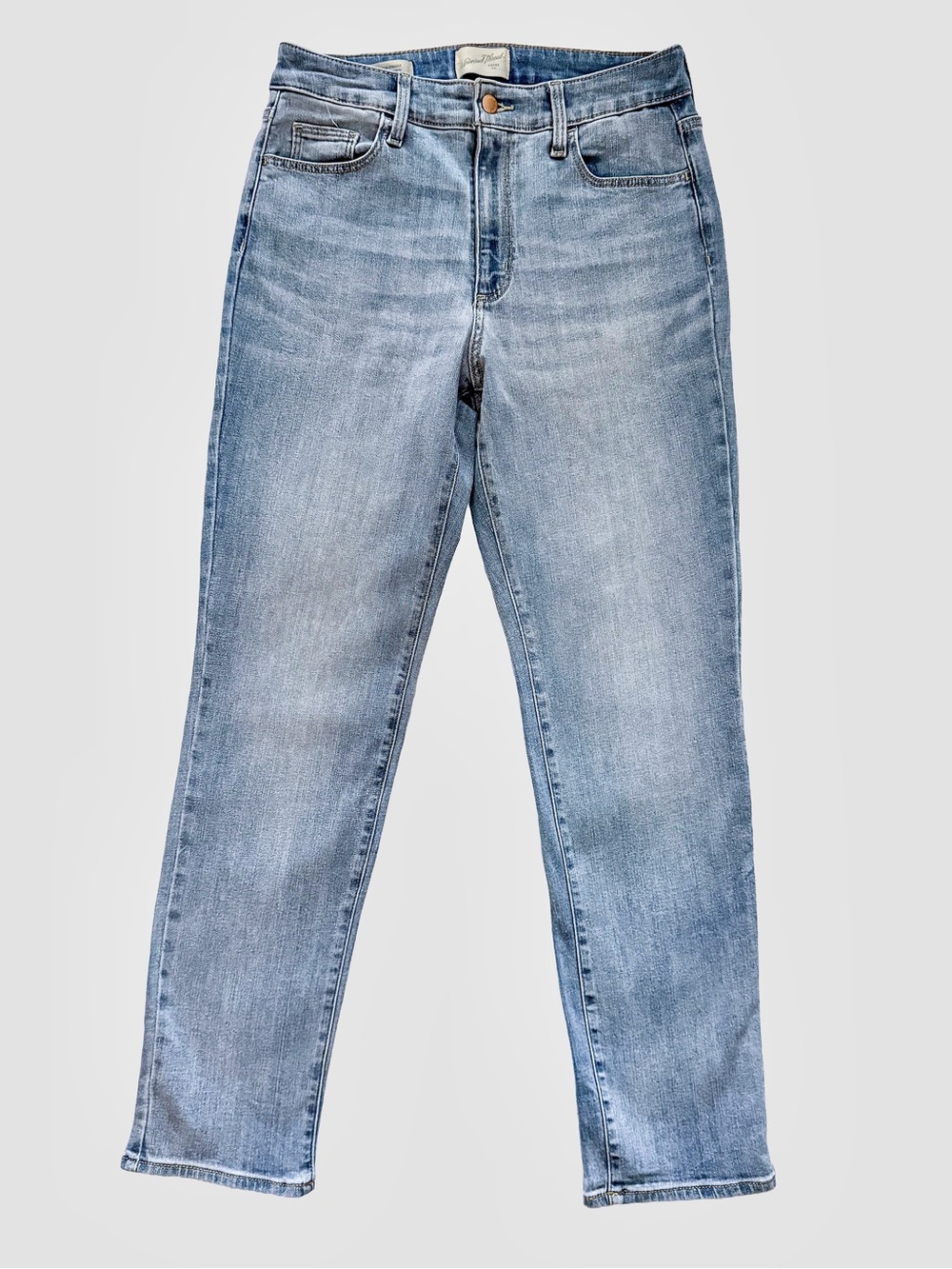 Universal Thread High Rise Slim Straight Jeans Size 8 Long